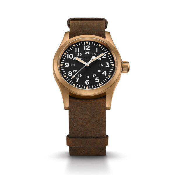 Khaki Field Manual 38 mm Bronze and Titanium